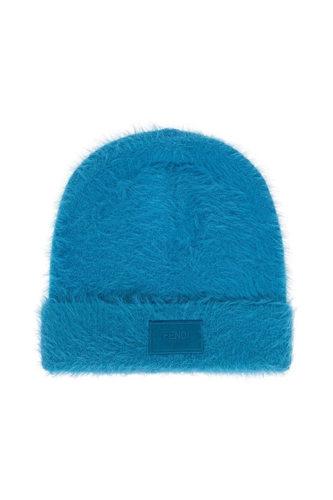 Fendi Logo Patch Turned-Up Brim Beanie – On Sale Now with Up  display picture 3