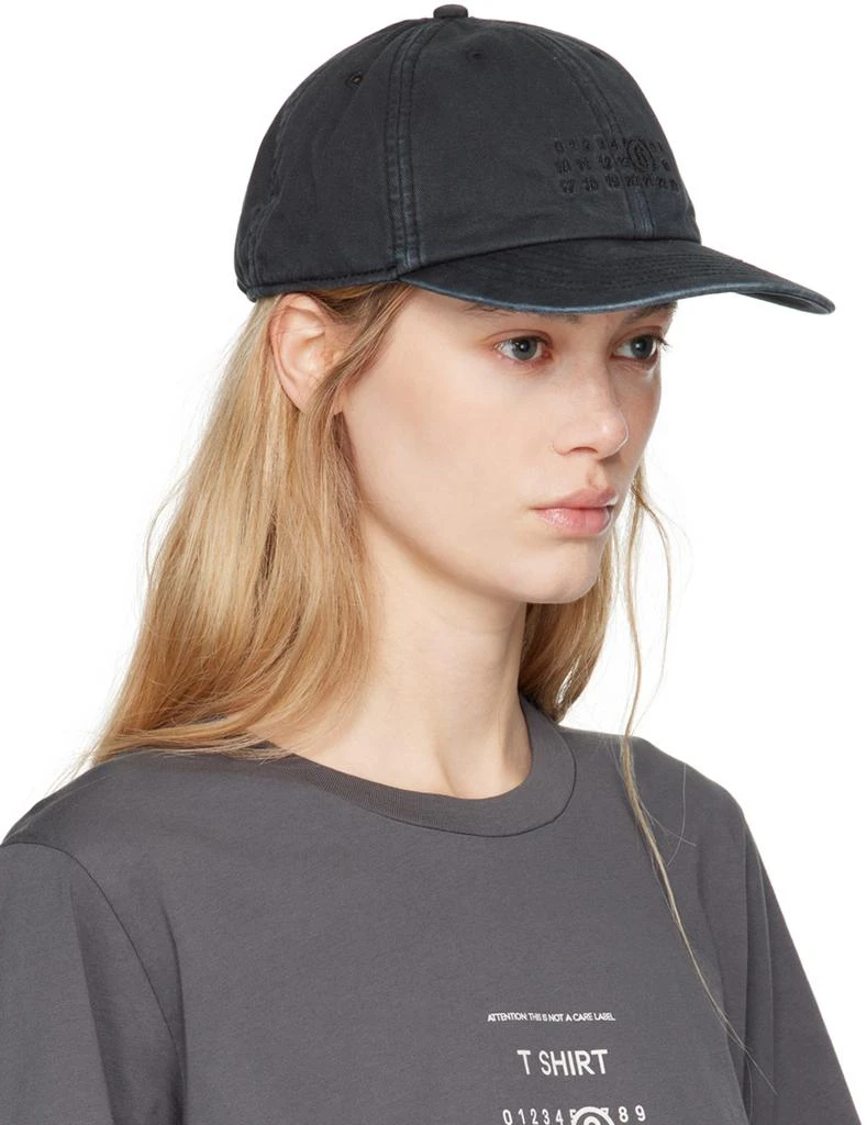 MM6 Black Baseball Cap 2