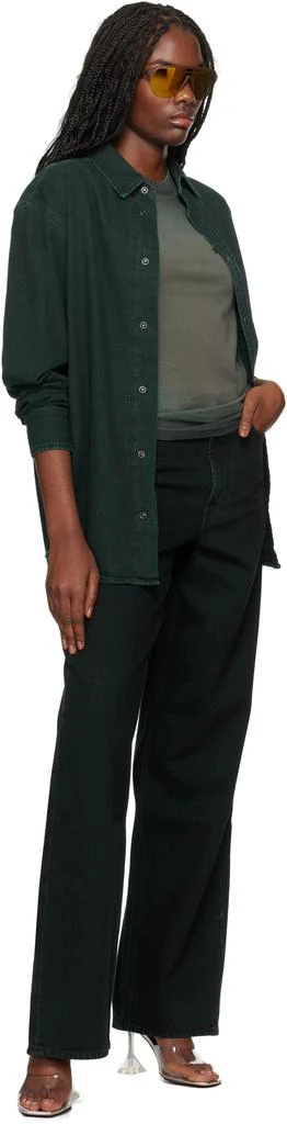 032c Green "Goya" Wide Leg Jeans 4