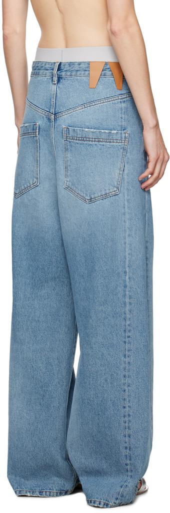 【関税込み】DARKPARK ブルー Ines Fold Over ジーンズ Darkpark Ines Fold Over Denim - San Fran Blue – The Frankie Shop
