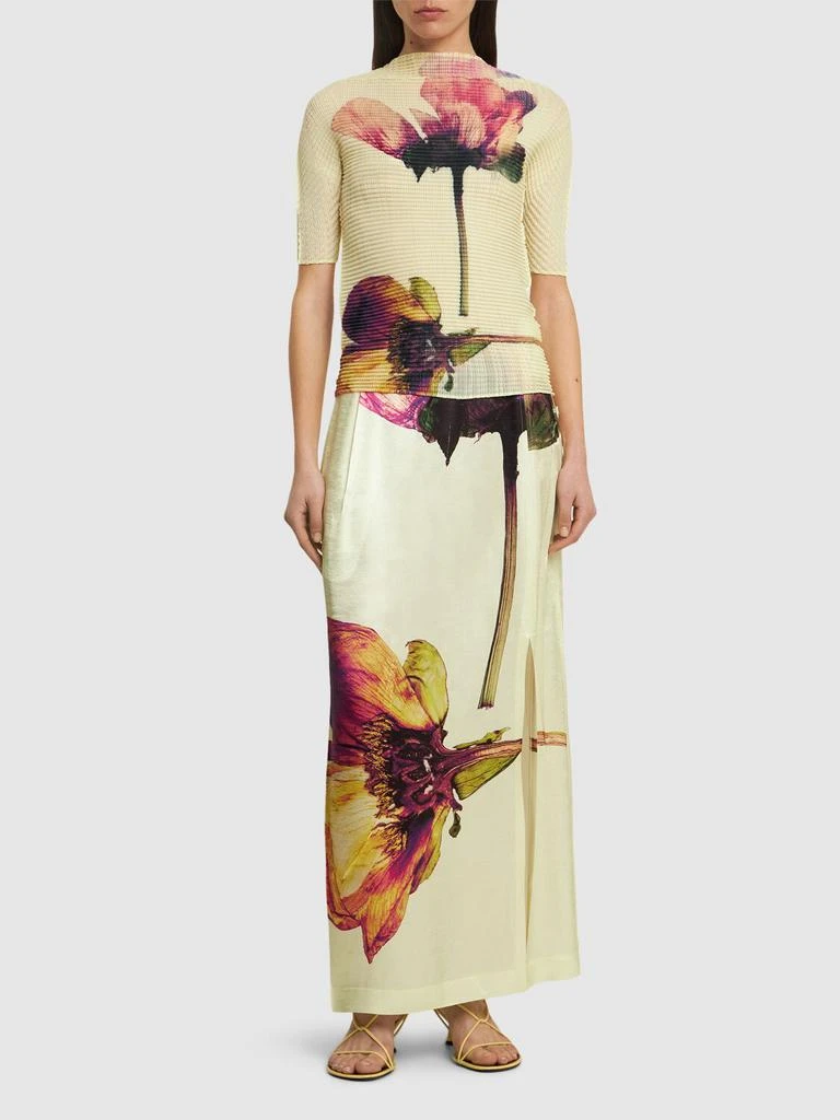 Issey Miyake Pressed Flora Pleated Top 1
