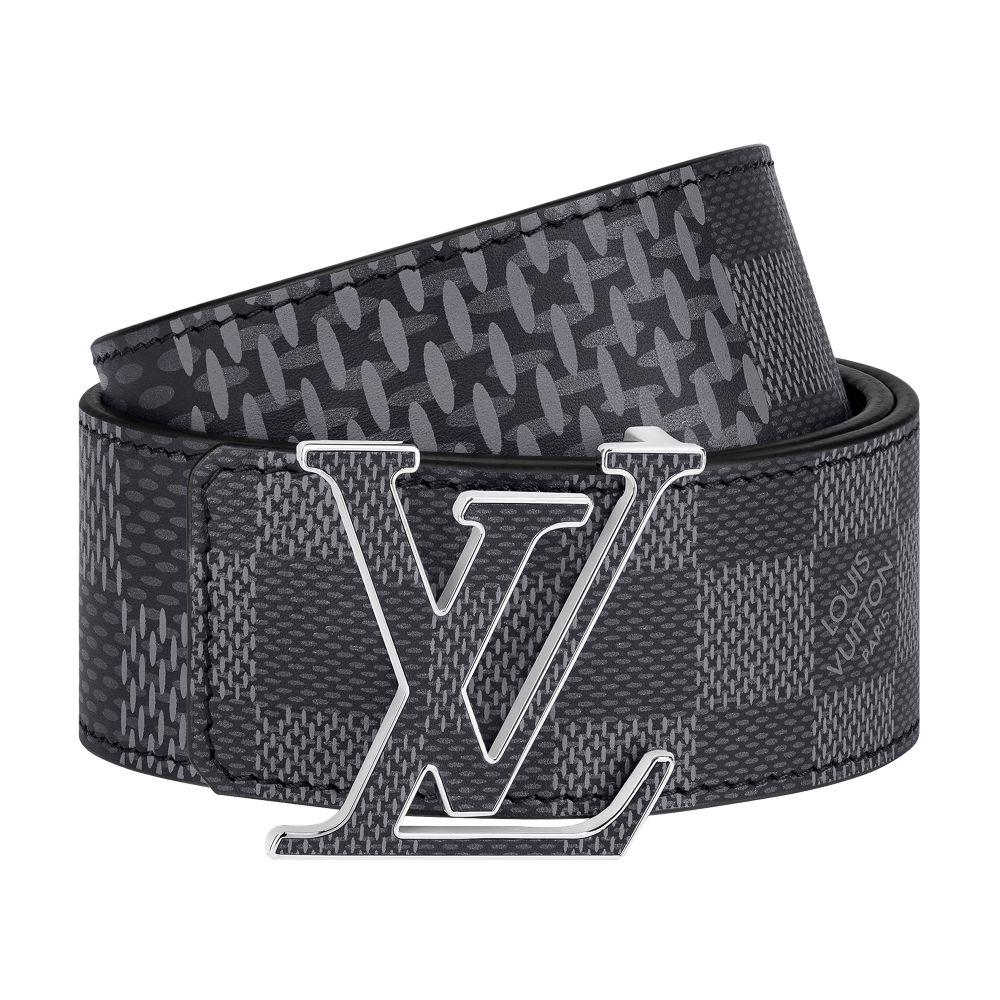 louis vuitton black reversible belt
