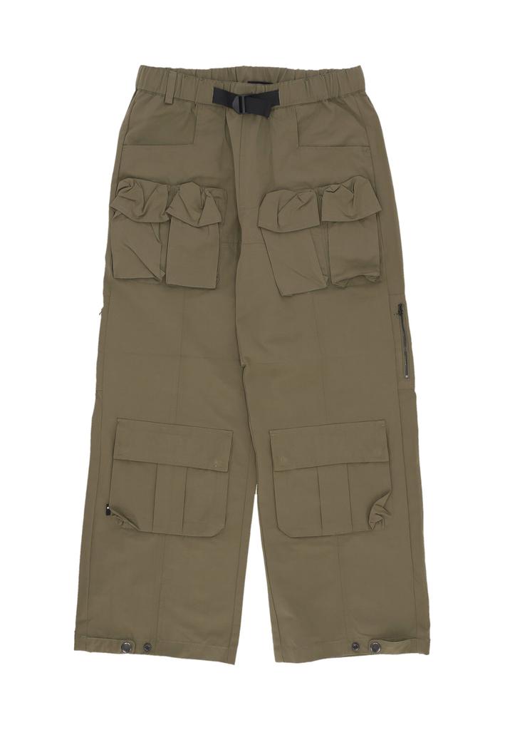 The Hundreds Men's Long Pants Wide Cargo Pants Olive