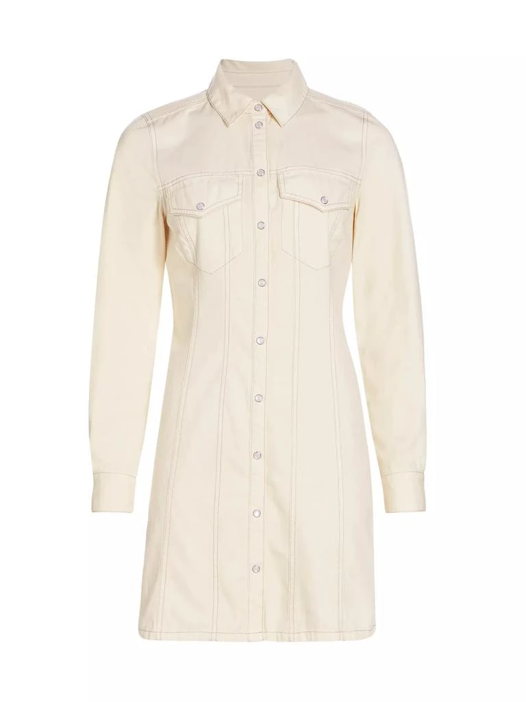 VERONICA BEARD Tami Seamed Denim Minidress 1