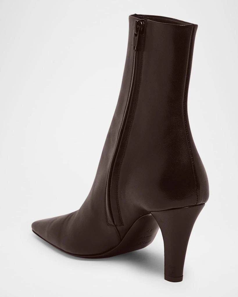 Yves Saint Laurent Jill Calfskin Ankle Booties 4