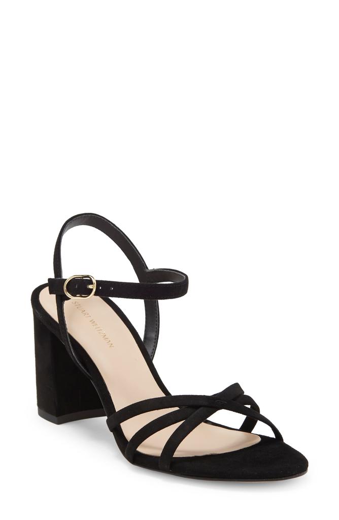 Stuart Weitzman Starla 75 Block Heel Sandal - Slippers