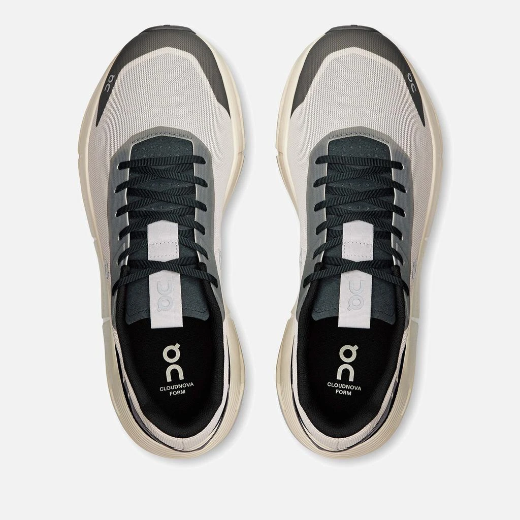 On Men's Cloudnova Form 2 Running Trainers - Pearl/Black 5