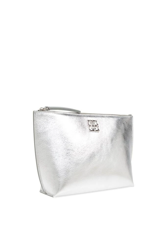 Givenchy Givenchy Liquid Logo Plaque Metallic Clutch Bag 3