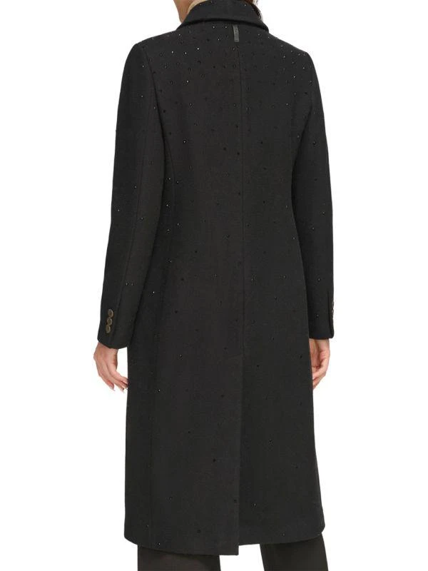 DKNY Wool Blend Long Coat 2