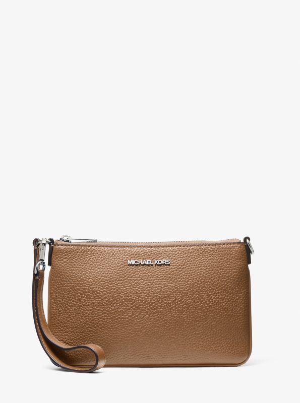 Michael Kors Jet Set Small Pebbled Leather Convertible Wristlet