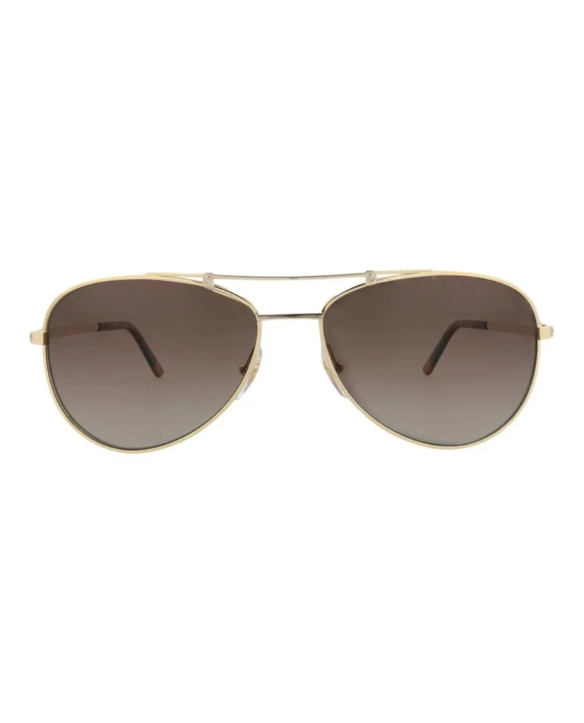 Cartier Aviator-Frame Metal Sunglasses 1