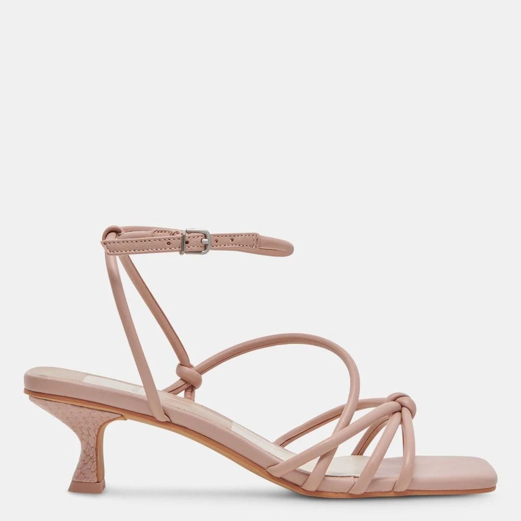 Dolce Vita Bev Wide Heels Rose Leather 1