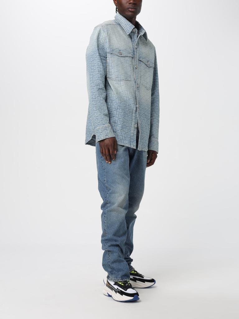 【関税＆送料込み】Balmain Light Blue Cotton Jeans Light blue regular-fit denim jeans - Men | BALMAIN