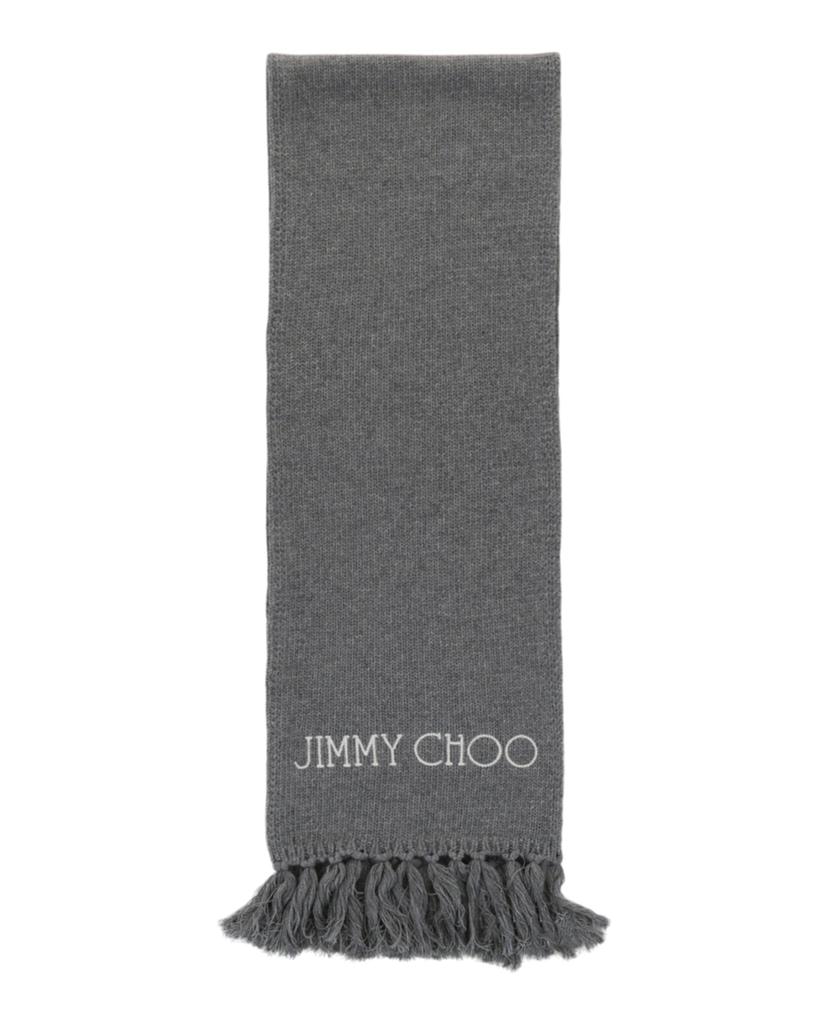 Jimmy Choo Wool Logo Scarf