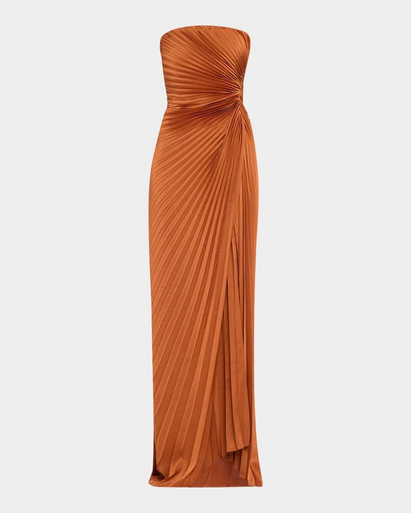 A.L.C. Layla Pleated Strapless Gown 1