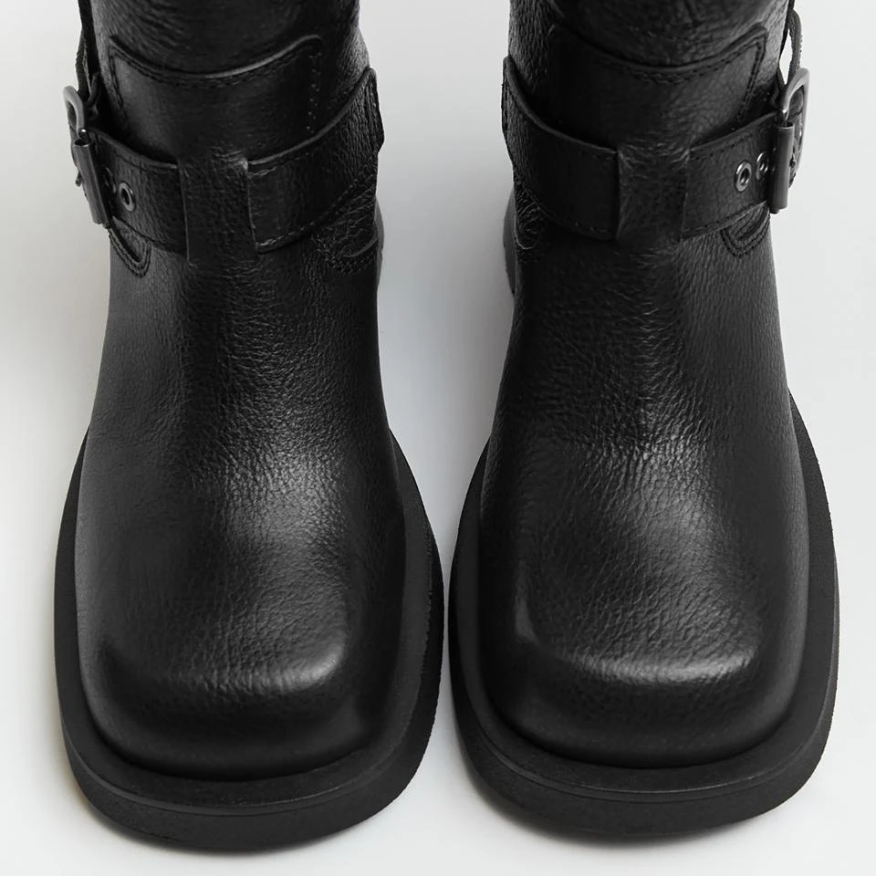 undefined E8 BY MIISTA WOMEN'S RENATE LEATHER BIKER BOOTS 3