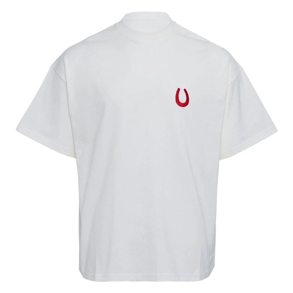 Jil Sander Jil Sander Horseshoe Embroidered Crew-Neck T-Shirt