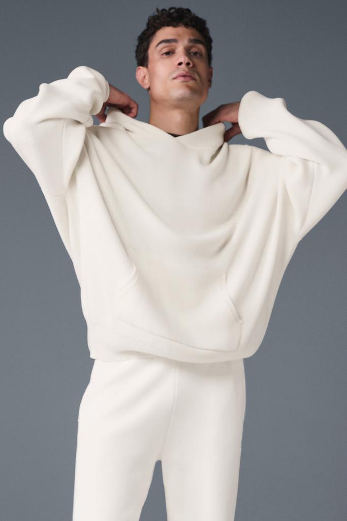Alo Scholar Hooded Sweater - Ivory - Hoodies - Free Shipping Alo Scholar Hooded Sweater - Ivory - Hoodies - Free Shipping