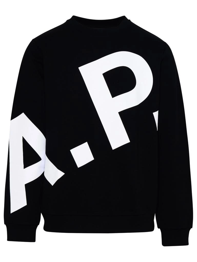 A.P.C. Cory Sweatshirt In Black Cotton 1