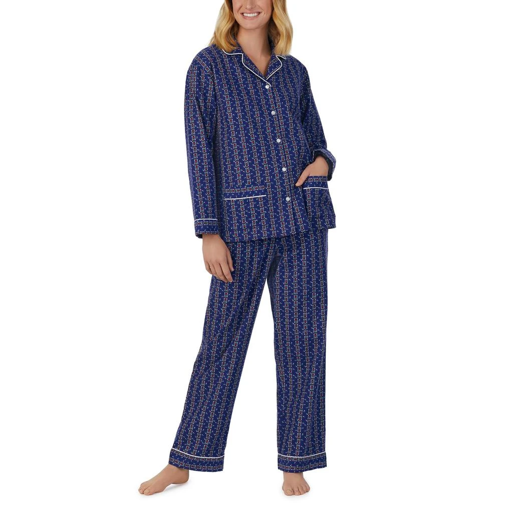 Lanz of Salzburg Classic Notch Collar Flannel PJ Set 1