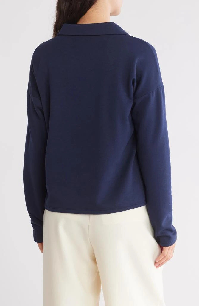 Bobeau Stella Collared Fleece Pullover 2