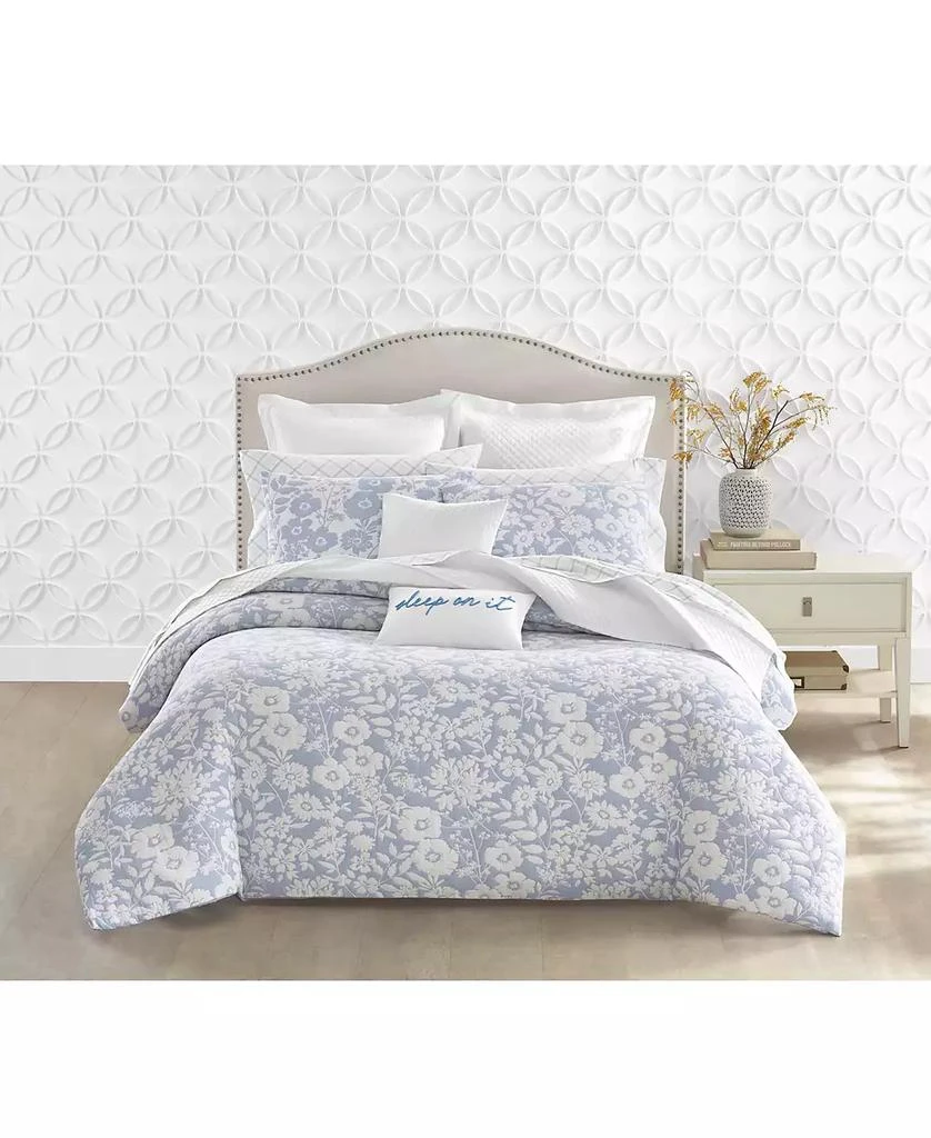 Charter Club Silhouette Floral 3-Pc. Duvet Cover Set, King, Exclusively at Macy’s 7