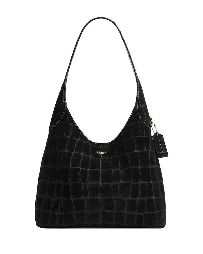 Coach Croc Embossed Leather Brooklyn Shoulder Bag 28