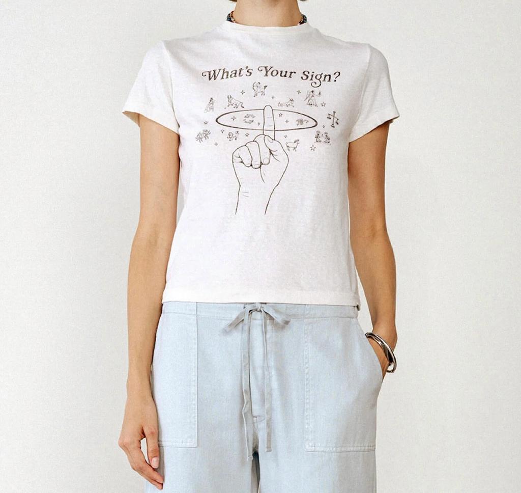 Re/Done Re/Done - Classic What's Your Sign Top