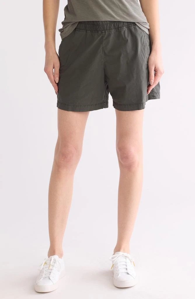 James Perse Stretch Cotton Poplin Shorts 1
