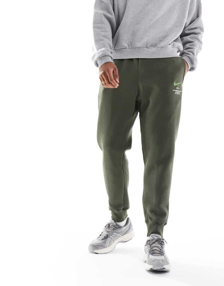 nike club joggers khaki