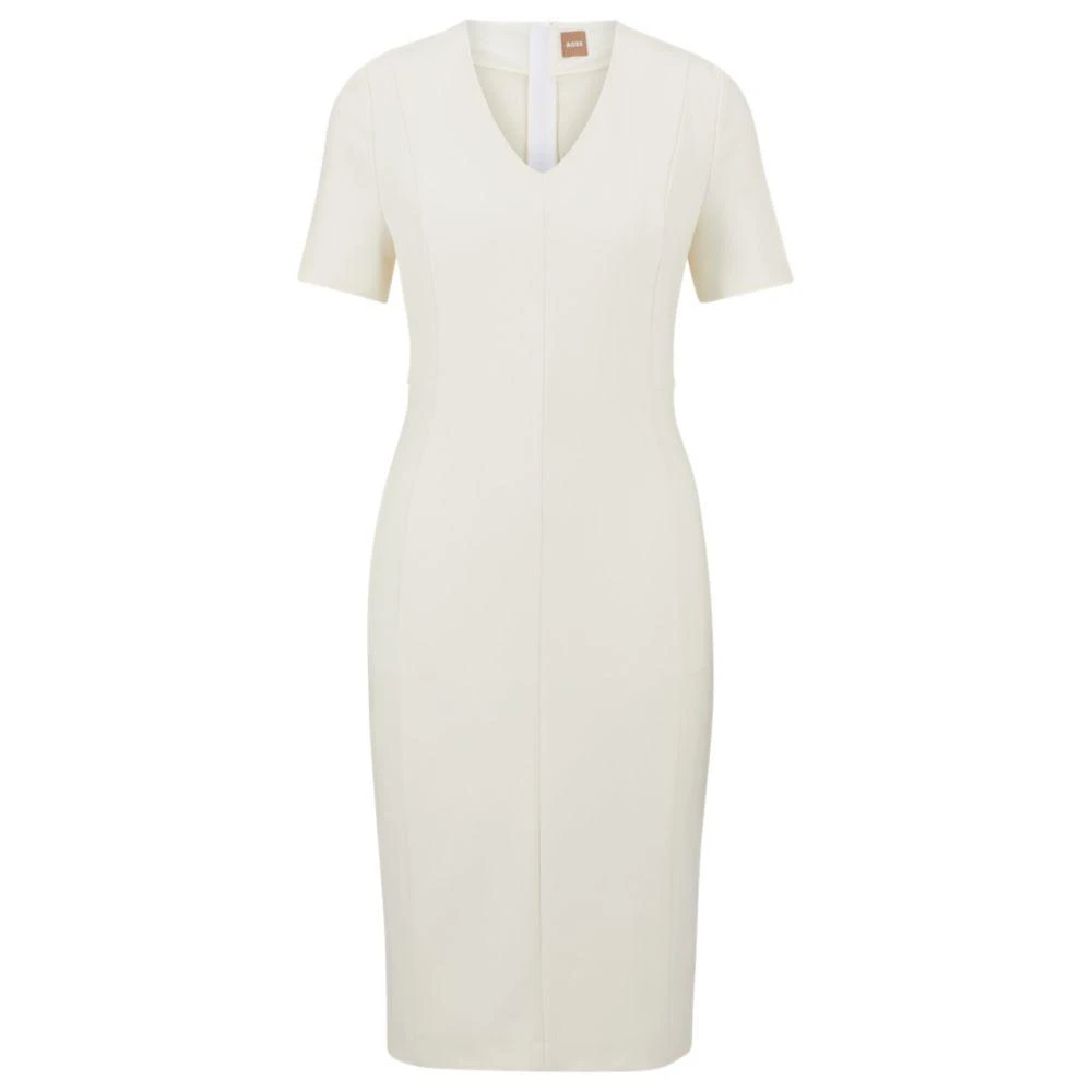 Hugo Boss Slim-fit business dress in stretch fabric 1
