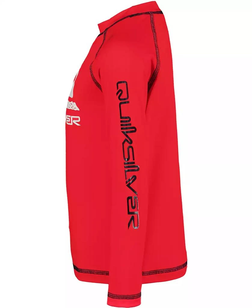 Quiksilver Little and Toddler Boys Long Sleeve Rashguard and Striped Boardshorts, 2 Piece Set 3