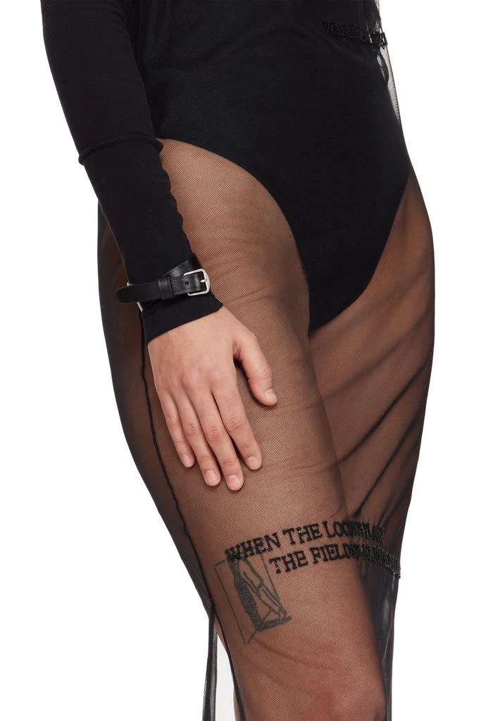 ANN DEMEULEMEESTER Black Dakmar Wrap-Around Bracelet 3
