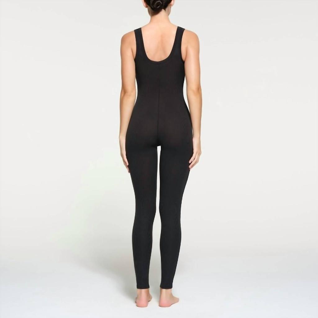 SKIMS Skims - cotton rib tank jumpsuit scoop neck