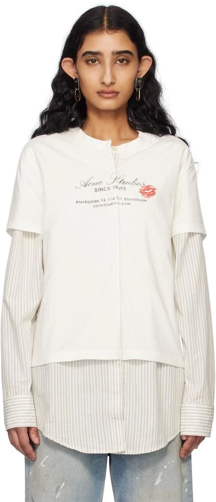 Acne Studios Off-White Layered T-shirt 1