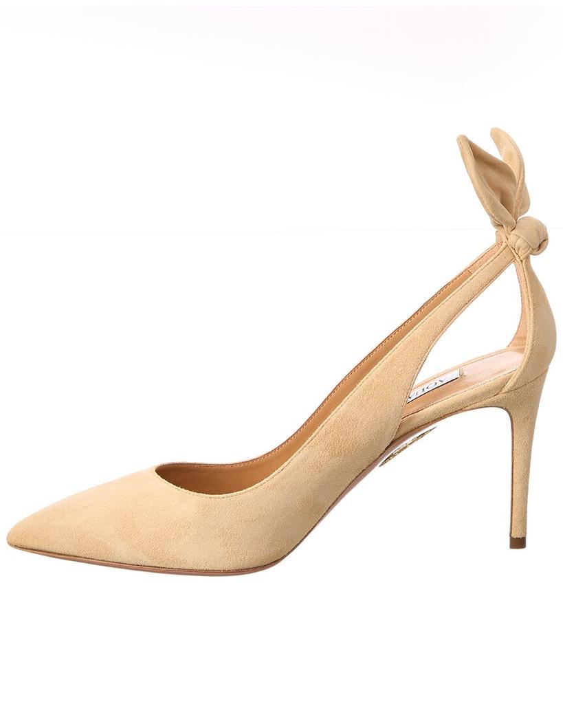 Aquazzura Aquazzura Bow Tie 85 Suede Pump