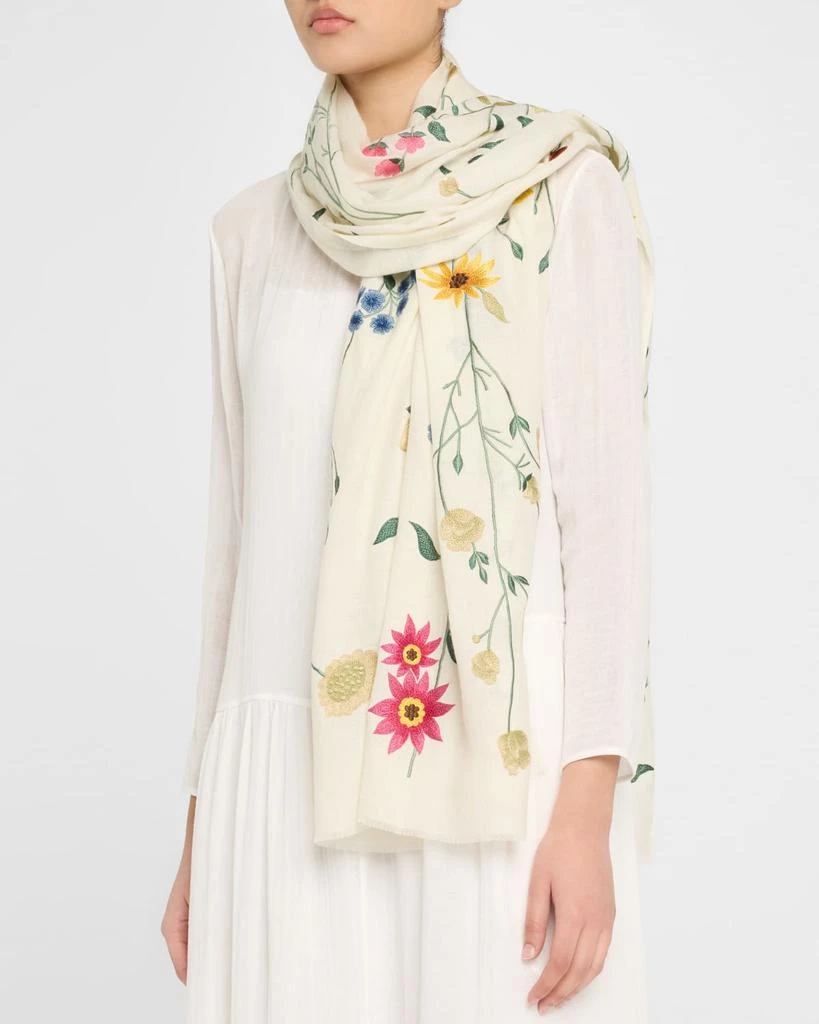 Janavi Blossom Bliss Merino Wool Scarf 3