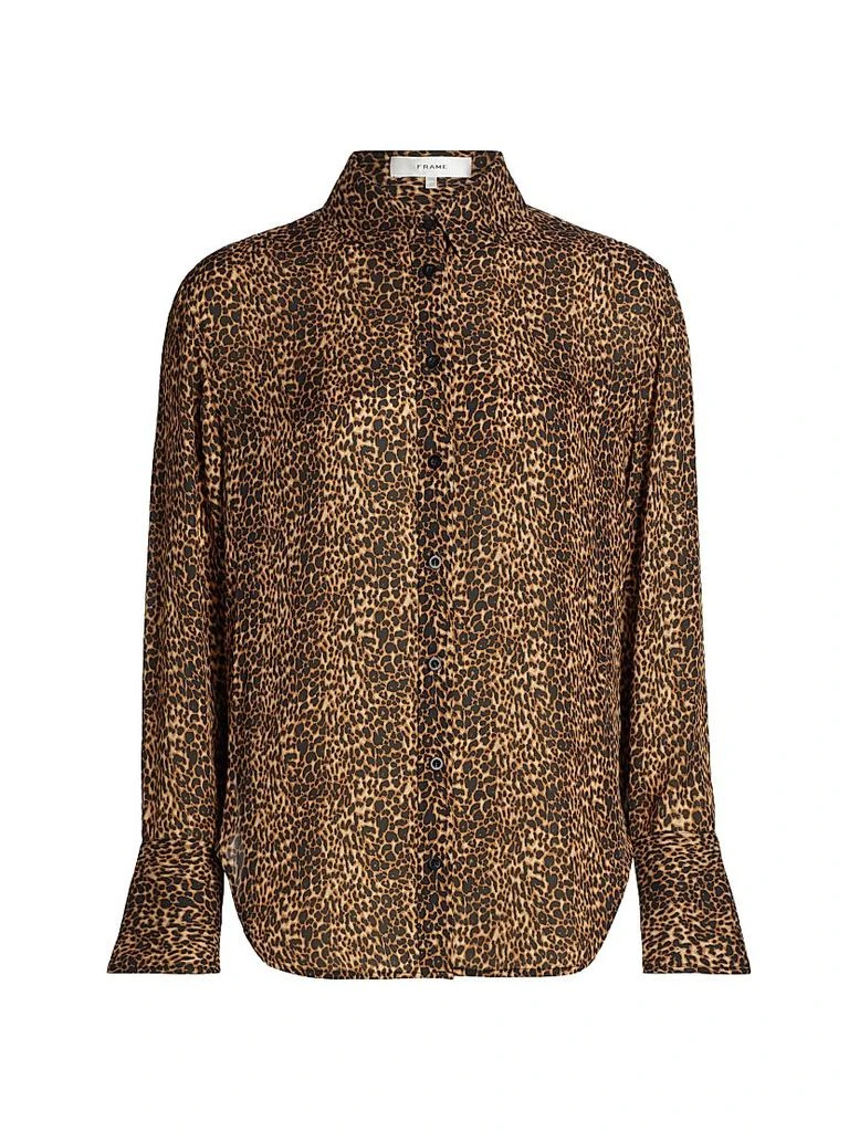 FRAME The Standard Leopard-Print Silk Shirt 1