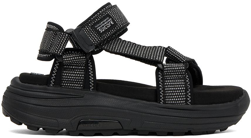 SUICOKE Black DEPA-RUN2 Sandals US-10-IT-43 - Sandals