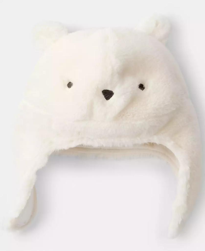 Carter's Baby Boys or Baby Girls Polar Bear Winter Trapper Hat