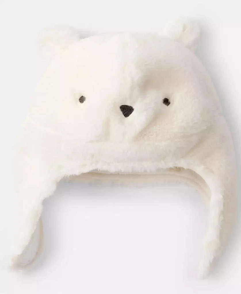 Carter's Baby Boys or Baby Girls Polar Bear Winter Trapper Hat 2