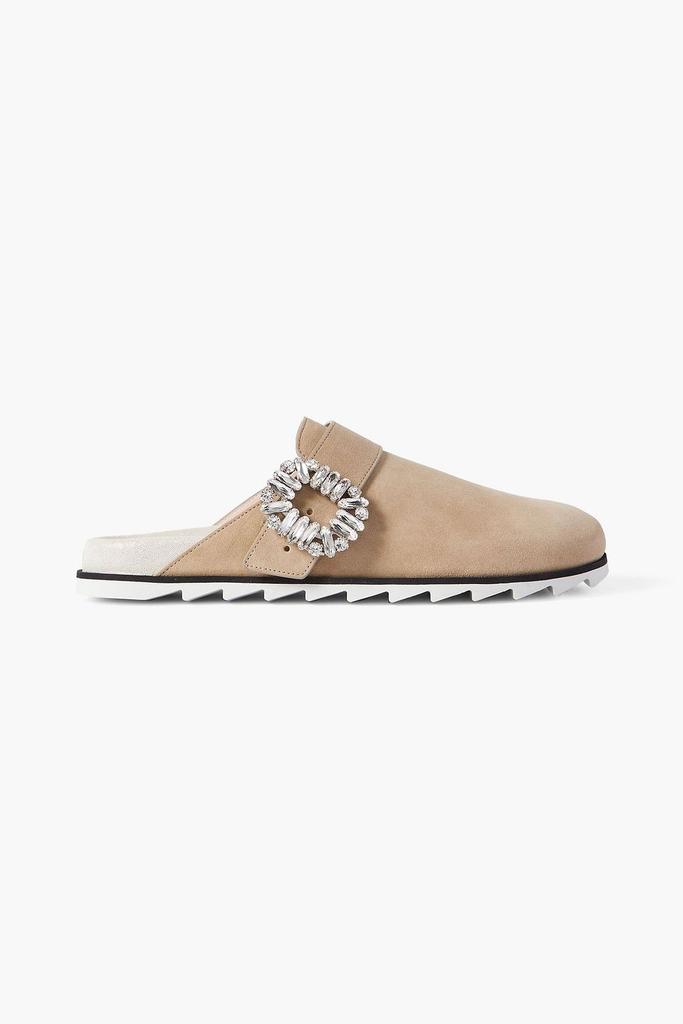 ロジェ・ヴィヴィエ Roger Vivier Flower Strass 65 Mules Roger Vivier Flower Strass 65 Mules - Slippers - Free