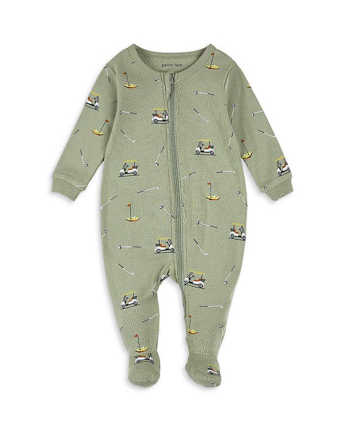 Petit Lem Boys' Golf Print Sleeper Footie - Baby