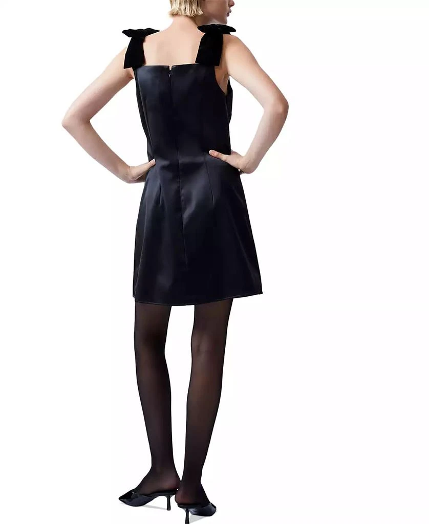French Connection Women's Carey Velvet-Strap Satin Minidress 2