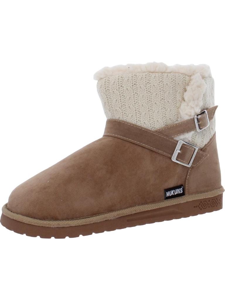 MUK LUKS Alyx Womens Faux Fur Lined Faux Suede Winter & Snow Boots