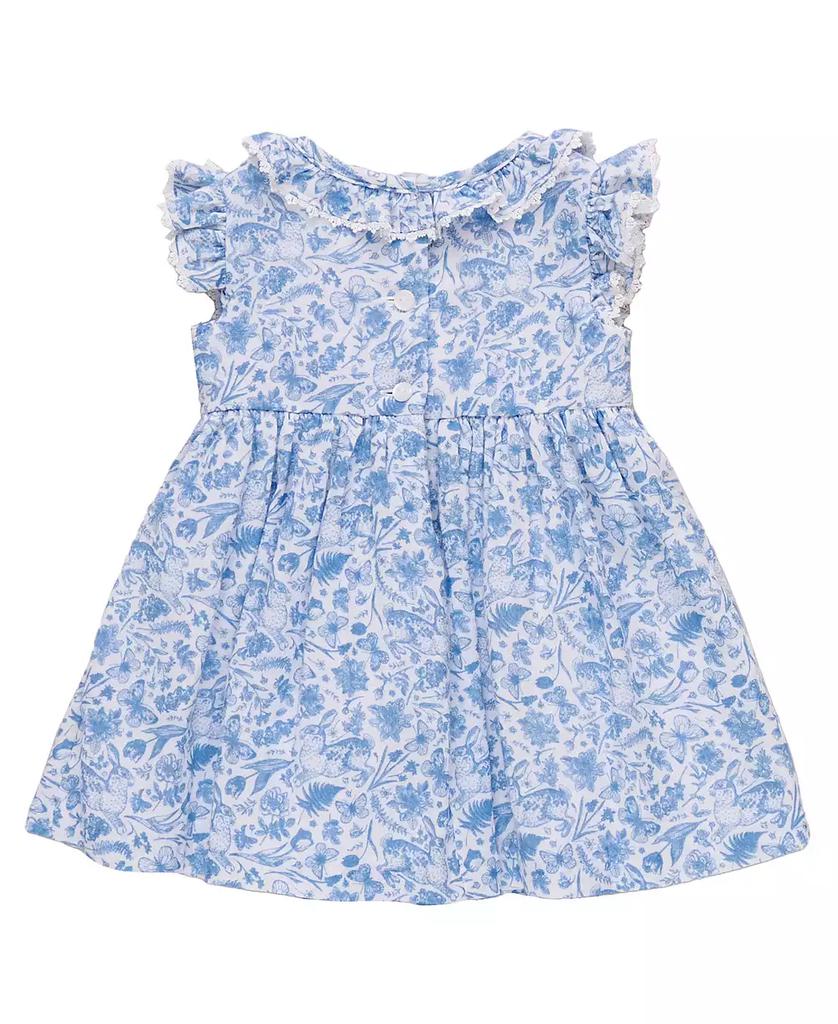 Bonnie Baby Baby Girls Smocked Insert Toile Dress