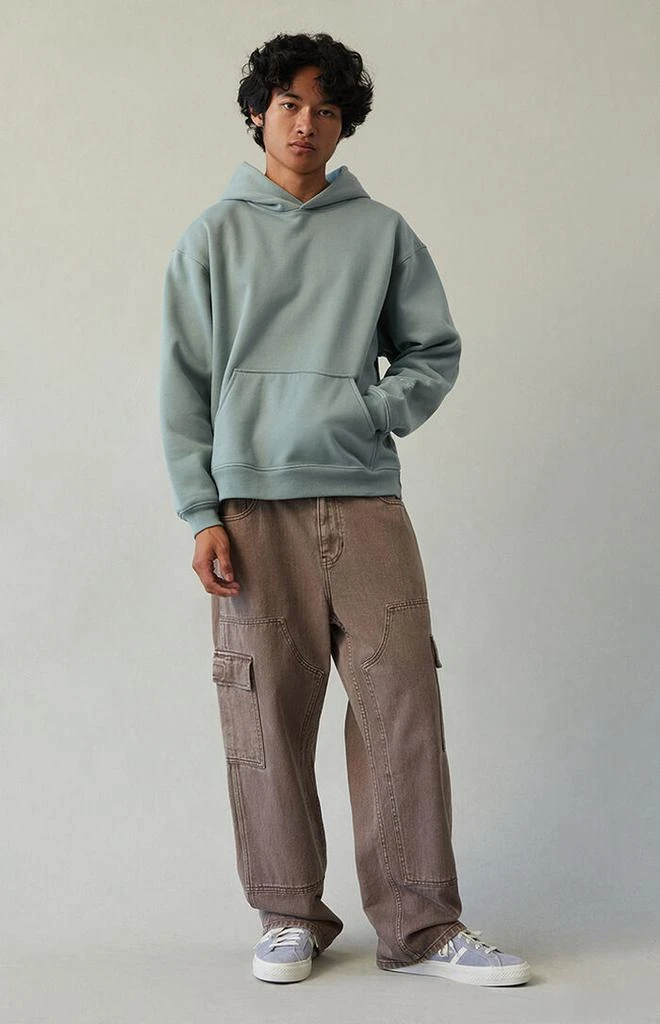 PacSun Dylan Baggy Jeans Cargo Carpenter Washed Brown 5