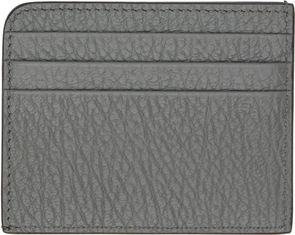 MAISON MARGIELA Gray Four Stitches Card Holder 2