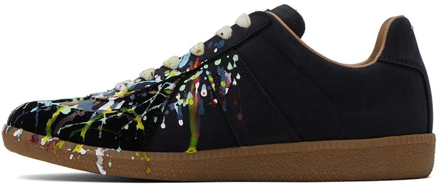 Maison Margiela Black Paint Replica Sneakers 3