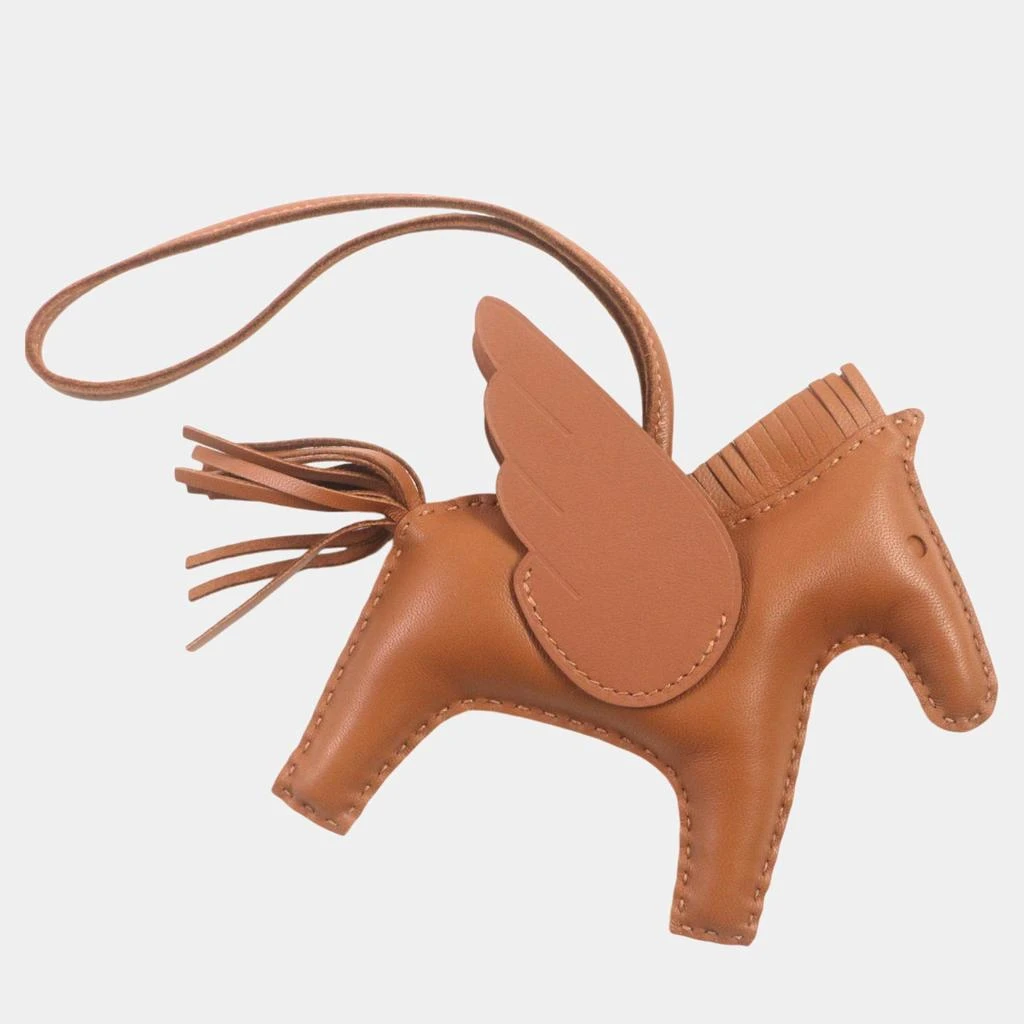 Hermes Hermes Rodeo Pegasus MM Anjou Milo Bag Charm Gold Leather 3